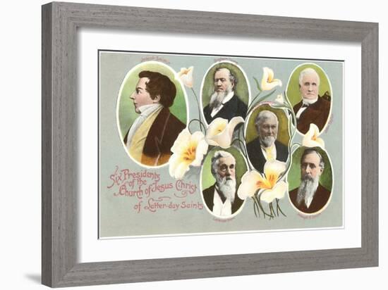 Six Presidents of the Mormons-null-Framed Art Print