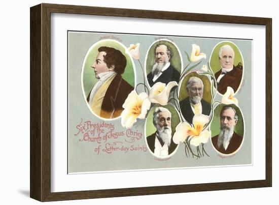 Six Presidents of the Mormons-null-Framed Art Print