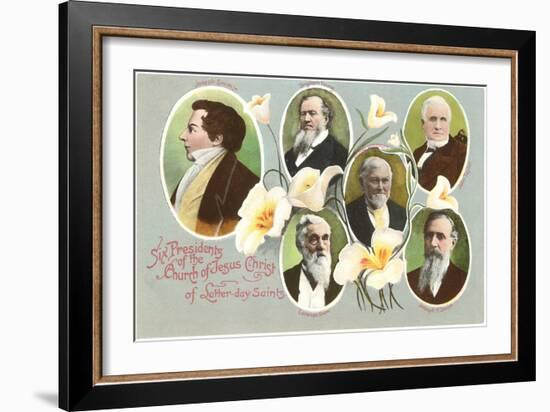 Six Presidents of the Mormons-null-Framed Art Print