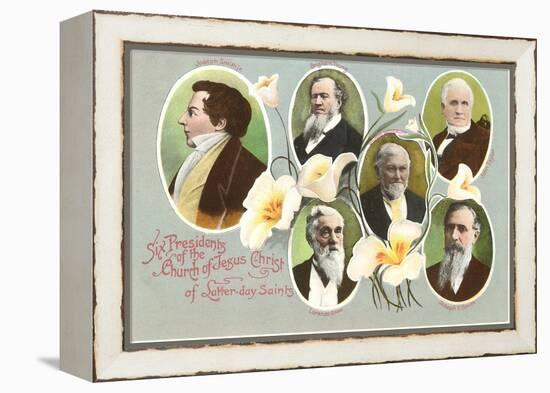 Six Presidents of the Mormons-null-Framed Stretched Canvas