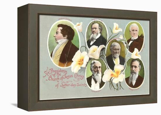 Six Presidents of the Mormons-null-Framed Stretched Canvas