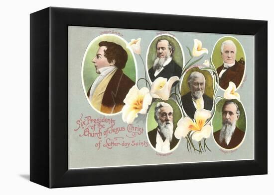 Six Presidents of the Mormons-null-Framed Stretched Canvas