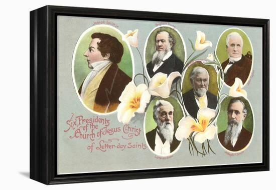 Six Presidents of the Mormons-null-Framed Stretched Canvas