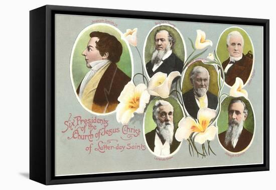 Six Presidents of the Mormons-null-Framed Stretched Canvas