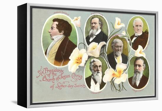 Six Presidents of the Mormons-null-Framed Stretched Canvas