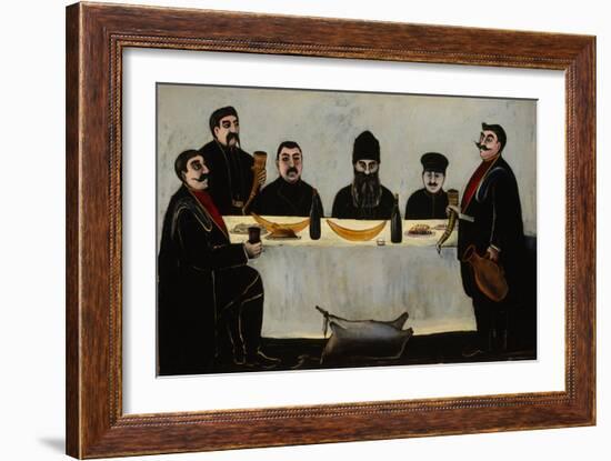 Six Princes (Feas), 1905-1907-Niko Pirosmani-Framed Giclee Print