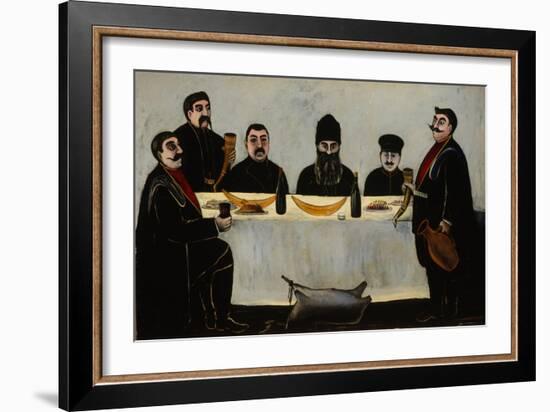 Six Princes (Feas), 1905-1907-Niko Pirosmani-Framed Giclee Print