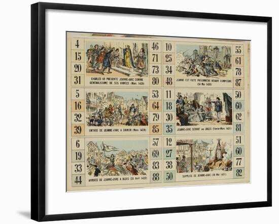 Six scènes de la vie de Jeanne d'Arc-null-Framed Giclee Print