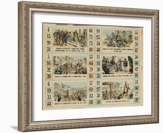 Six scènes de la vie de Jeanne d'Arc-null-Framed Giclee Print