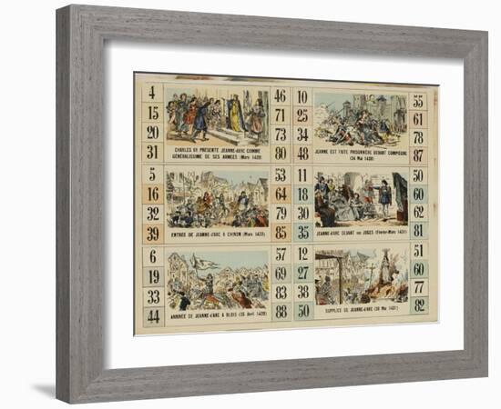 Six scènes de la vie de Jeanne d'Arc-null-Framed Giclee Print