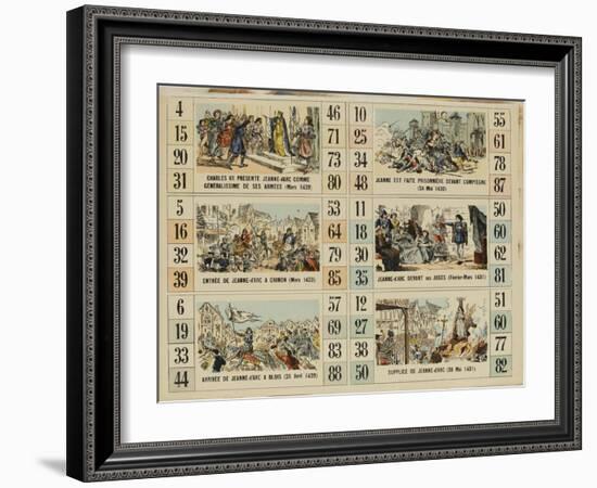 Six scènes de la vie de Jeanne d'Arc-null-Framed Giclee Print