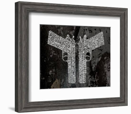 Six Shooter and Hand Cannon-null-Framed Art Print