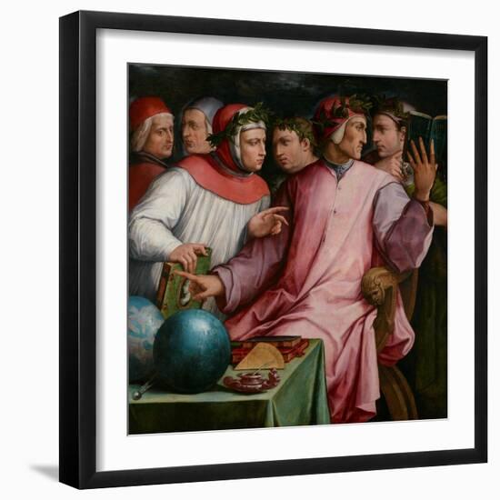 Six Tuscan Poets, 1544-Giorgio Vasari-Framed Giclee Print