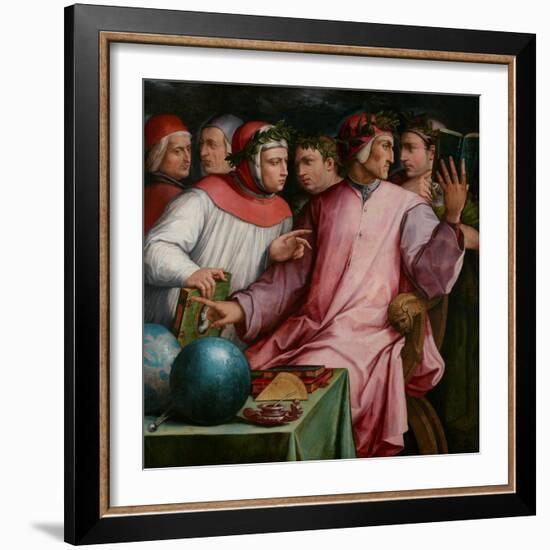 Six Tuscan Poets, 1544-Giorgio Vasari-Framed Giclee Print