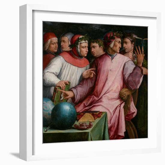 Six Tuscan Poets, 1544-Giorgio Vasari-Framed Giclee Print