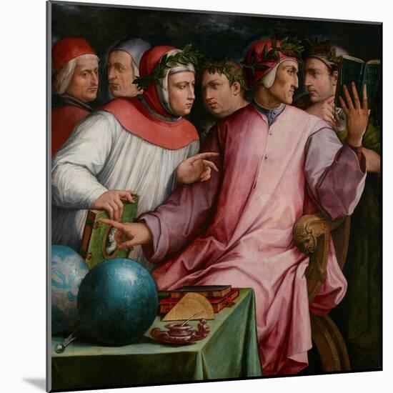 Six Tuscan Poets, 1544-Giorgio Vasari-Mounted Giclee Print