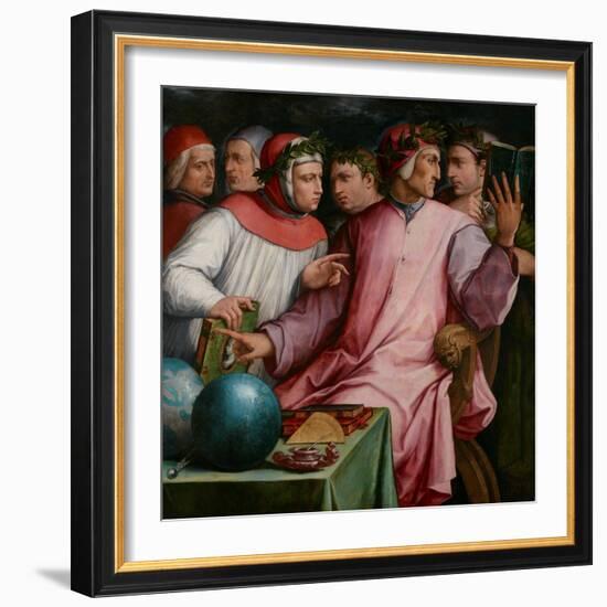 Six Tuscan Poets, 1544-Giorgio Vasari-Framed Giclee Print