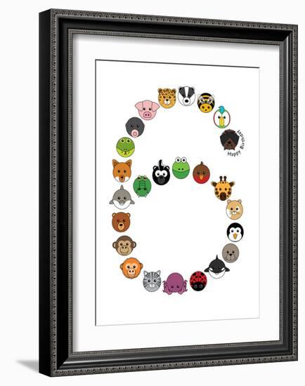 Six-null-Framed Art Print