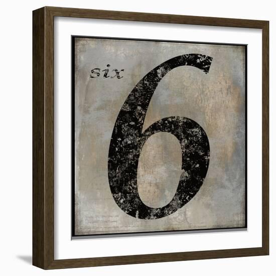 six-Oliver Jeffries-Framed Art Print