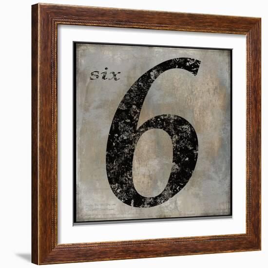 six-Oliver Jeffries-Framed Art Print