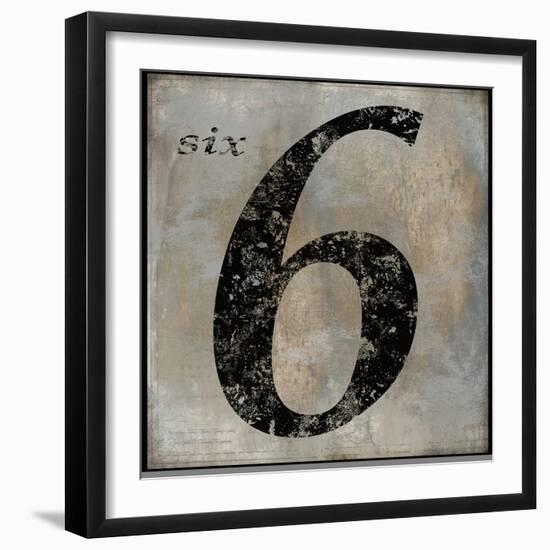 six-Oliver Jeffries-Framed Art Print