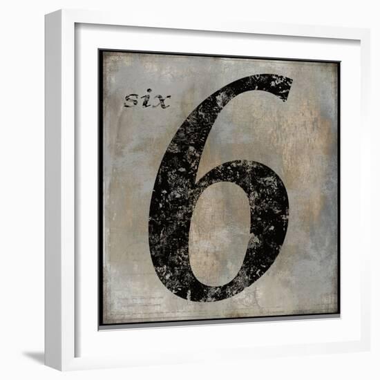 six-Oliver Jeffries-Framed Art Print