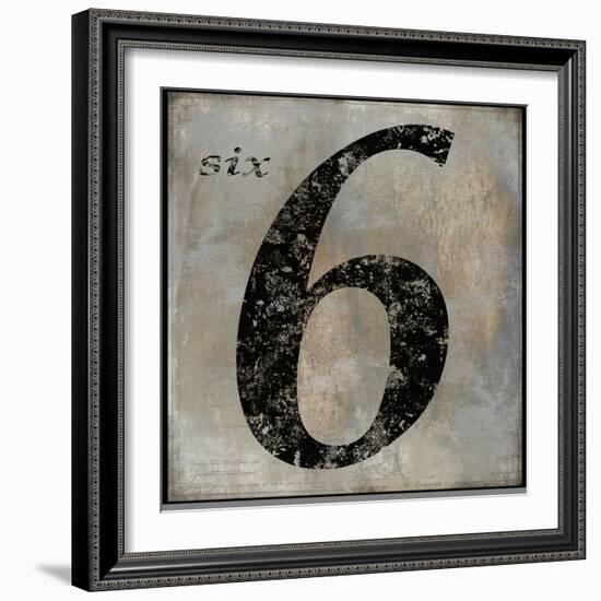 six-Oliver Jeffries-Framed Art Print