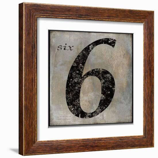 six-Oliver Jeffries-Framed Art Print