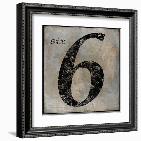 six-Oliver Jeffries-Framed Art Print