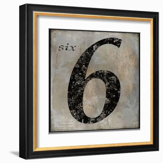 six-Oliver Jeffries-Framed Art Print