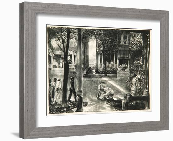 Sixteen East Gay Street, 1923-24-George Wesley Bellows-Framed Giclee Print