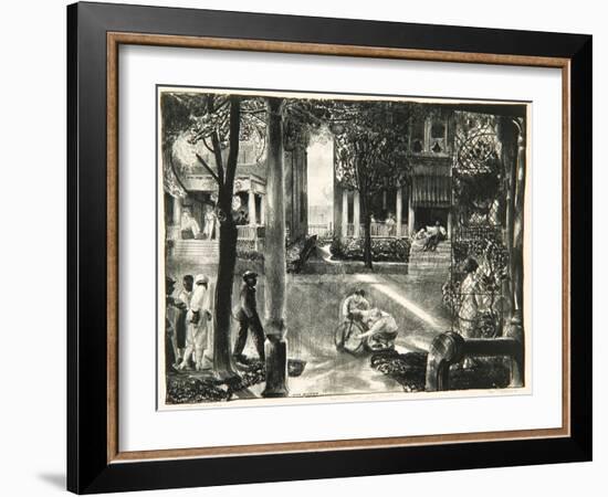 Sixteen East Gay Street, 1923-24-George Wesley Bellows-Framed Giclee Print