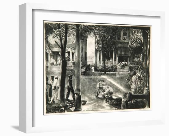 Sixteen East Gay Street, 1923-24-George Wesley Bellows-Framed Giclee Print