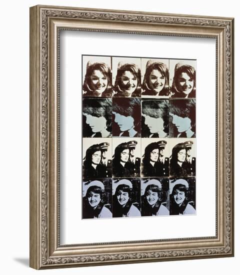 Sixteen Jackies, 1964-Andy Warhol-Framed Art Print