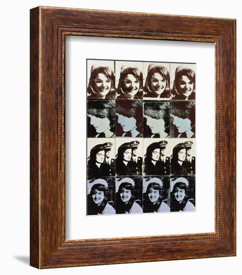 Sixteen Jackies, 1964-Andy Warhol-Framed Art Print