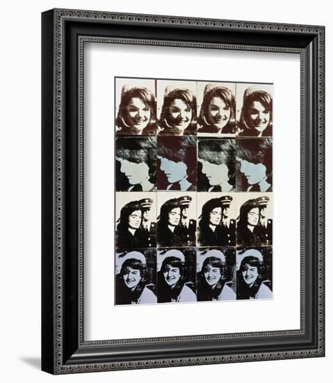 Sixteen Jackies, 1964-Andy Warhol-Framed Art Print