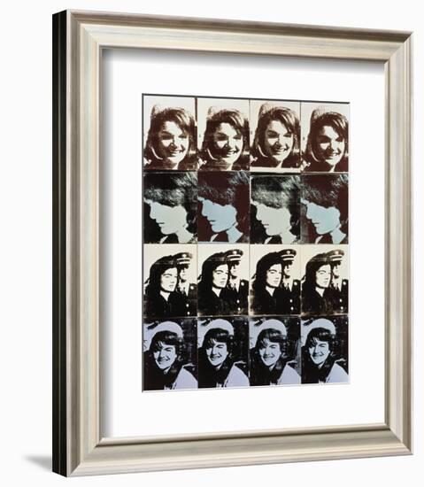 Sixteen Jackies, 1964-Andy Warhol-Framed Art Print