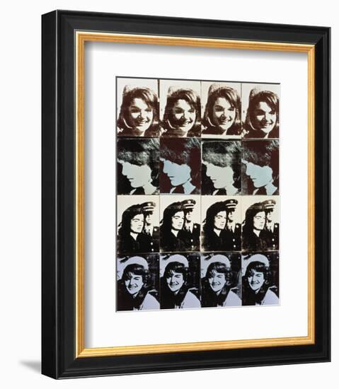 Sixteen Jackies, 1964-Andy Warhol-Framed Art Print