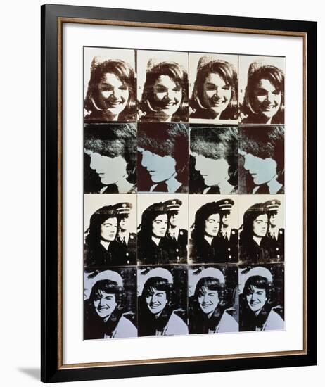 Sixteen Jackies, 1964-Andy Warhol-Framed Art Print