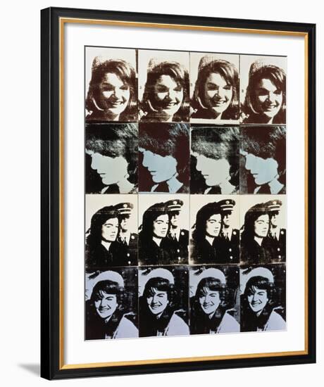 Sixteen Jackies, 1964-Andy Warhol-Framed Art Print