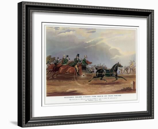 Sixteen Miles under the Hour by Tom Thumb, 1831-null-Framed Giclee Print