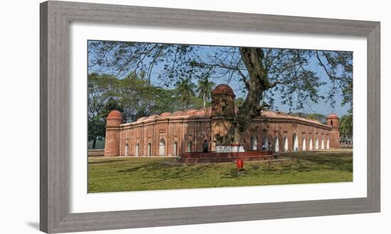 Sixty Domed Mosque in Bagerhat, UNESCO World Heritage Site, Khulna Division, Bangladesh-Keren Su-Framed Photographic Print