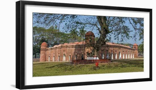 Sixty Domed Mosque in Bagerhat, UNESCO World Heritage Site, Khulna Division, Bangladesh-Keren Su-Framed Photographic Print