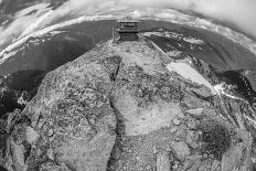 Black and White Image of the Mt. Freemont Lookout in Mt. Rainier National Park, Washington-SixView Studios-Photographic Print