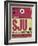 SJU San Juan Luggage Tag II-NaxArt-Framed Art Print