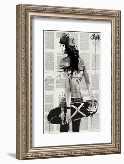 Sk8er Gurl-Loui Jover-Framed Art Print