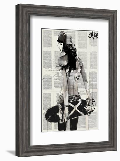 Sk8er Gurl-Loui Jover-Framed Art Print