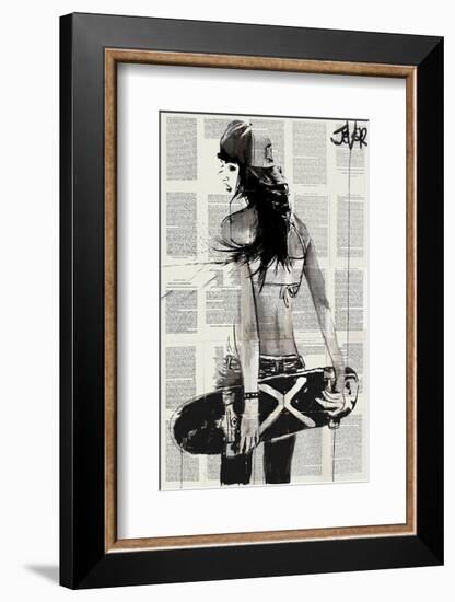 Sk8er Gurl-Loui Jover-Framed Art Print