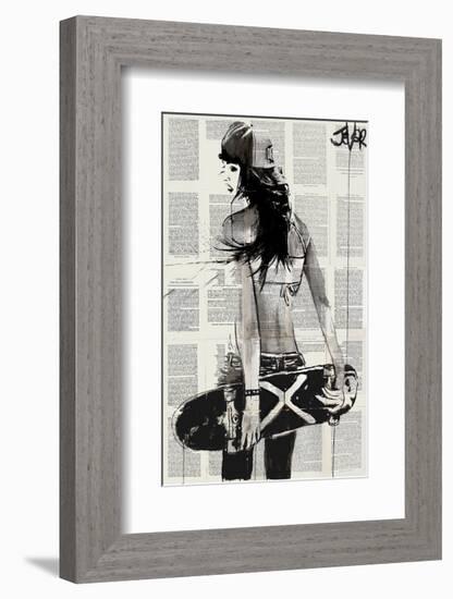 Sk8er Gurl-Loui Jover-Framed Art Print