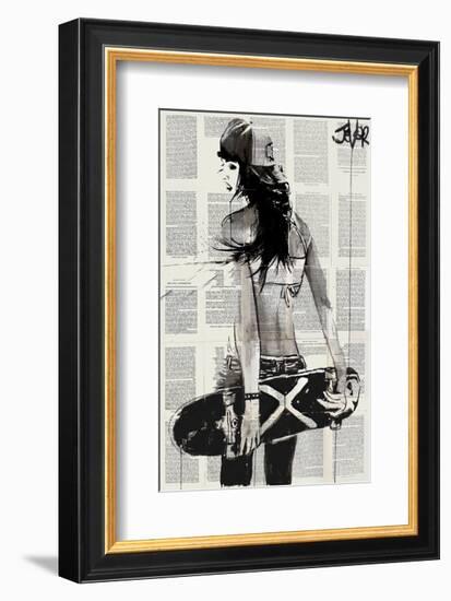 Sk8er Gurl-Loui Jover-Framed Art Print